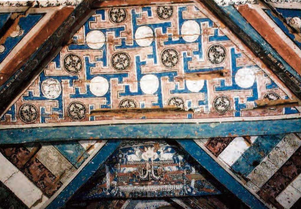 Inside the Great Stupa at Alchi